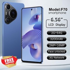 Unlocked Android Phone: Blue 64GB 6.56″ HD 3G Smartphone