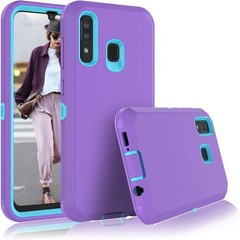 Shockproof Heavy Duty Armor Hard Plastic & Rubber Rugged Bumper Case for Galaxy