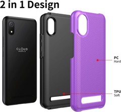 Cloud Mobile Stratus C8 Case with Screen Protector, Dual Layer Shockproof Protec
