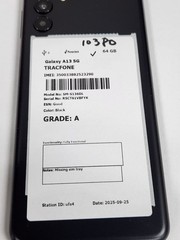 DEFECTIVE – Samsung Galaxy A13 5G – 64 GB – Black – Spectrum – 10380