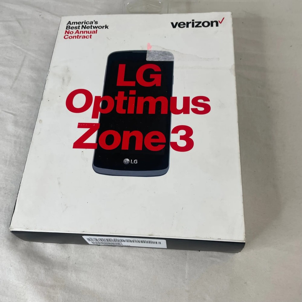 LG Optimus Zone 3 Verizon Prepaid Smartphone 8GB Black No Contract New Sealed