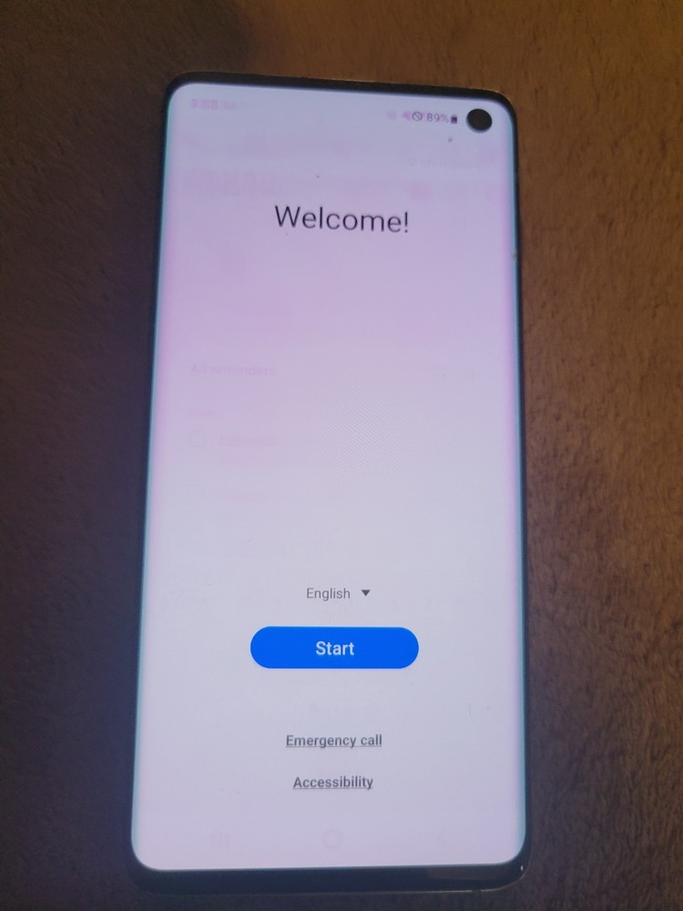 Samsung S10 128GB Verizon Unlocked Pearl White SM-G973U