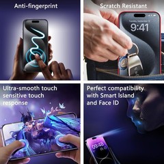 2PCS Anti-Spy Privacy Screen Protector for iPhone X/XS/11 Pro 5.8 Inch Full Cove