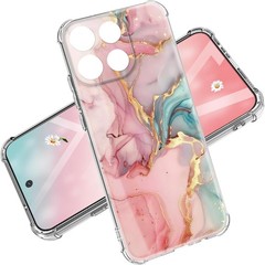 Motorola Moto G 2026 Case 5G G Play 2025 Marble and Flowers Slim Protective Cove