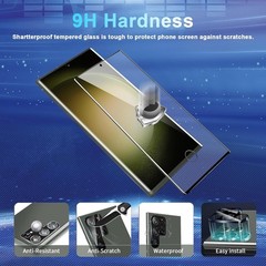 4in1 Tempered Glass Galaxy S23 Ultra for Screen and Camera Lens Protector 9H