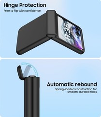 Slim Fit Hard Body Shockproof Case for Motorola Razr 2024, Black Cover