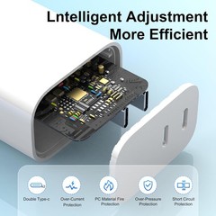 3-Pack 20W USB-C Fast Charger Block for iPhone 17/16/15/14/13/12/11/XR/X