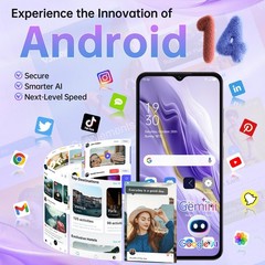 2026 OUKITEL C2 Cell Phone 6.52″ HD 90Hz 16+128GB 5150mAh Android 14 T-Mobile