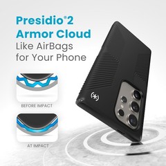 Presidio 2 Grip Samsung Galaxy S24 Ultra Case – Drop & Camera Protection, Black