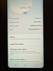 Samsung Galaxy S8 64GB UNLOCKED SM-G950U Midnight Black Android 9/10e