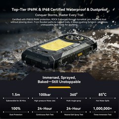 Blackview ROCK 5 4G LTE Rugged Smartphone Android 16 Builder Outdoors Unlocked