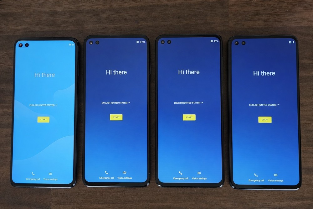 Lot of 4 Open Box Motorola One 5G – 128 GB – Blue Verizon & ATT Excellent Cond.