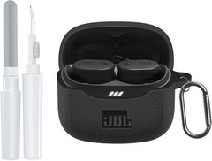 Silicone Earbud Case Cover for JBL Tune Buds 2, Soft Material with Carabiner Cli