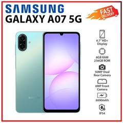 Samsung Galaxy A07 5G 8GB+256GB GREEN Dual SIM Unlocked Android Cell Phone