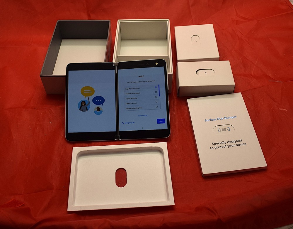 Factory Unlocked Microsoft Surface Duo 128GB Glacier White 1930 Read!!!