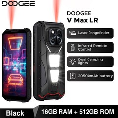 DOOGEE V Max LR 5G Rugged Phone Android 15 Mobile Waterproof Rangefinder Unlock