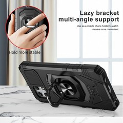T-Mobile Revvl 7 5G Case with Tempered Glass Screen Protector and Kickstand