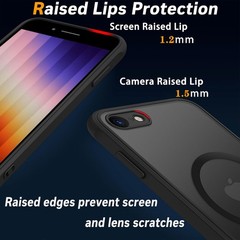 Magnetic for iPhone SE 2022 3rd / iPhone SE 2020 2nd / iPhone 8/7 Shockproof Cas