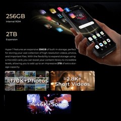 HOTWAV Hyper 7 5G Outdoor Smartphone Ohne Vertrag 20GB+256GB 6.6” Dual SIM Phone