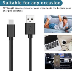 10W USB-C Fast Charging Adapter for Samsung Galaxy A14 A15 A16 5G Phones