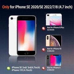 Magnetic for iPhone SE 2022 3rd / iPhone SE 2020 2nd / iPhone 8/7 Shockproof Cas