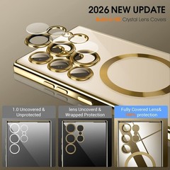 Glossy Luxury Magnetic for Samsung Galaxy S26 Ultra Case with Screen Protector &