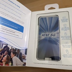 AT&T Samsung Galaxy A15 5G, 64GB, Blue Black Prepaid AT & T Smartphone SEALED