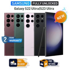NEW Samsung Galaxy S23 Ultra S22 Ultra S21 Ultra 5G US Factory Unlocked Phone