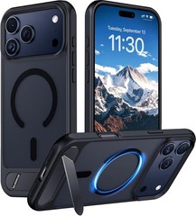 Designed for iPhone 17 Pro Max Case, Slim Translucent Matte Phone Case (Black)