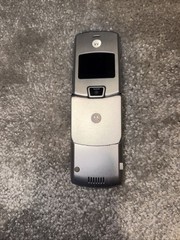 Motorola V3 Razr Cell Phone Razor Silver Untested Vintage 2000s