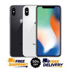 Apple iPhone X A1865/A1901 (Fully Unlocked) 64GB 256GB Space Gray/Silver