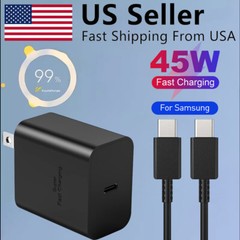 45W Wall Charger Power Adapter +6ft Type-C Cable For Samsung Galaxy S23 S22 S21