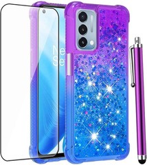 Case & Screen Protector for OnePlus Nord N200 5G Soft TPU Glitter Bling Design