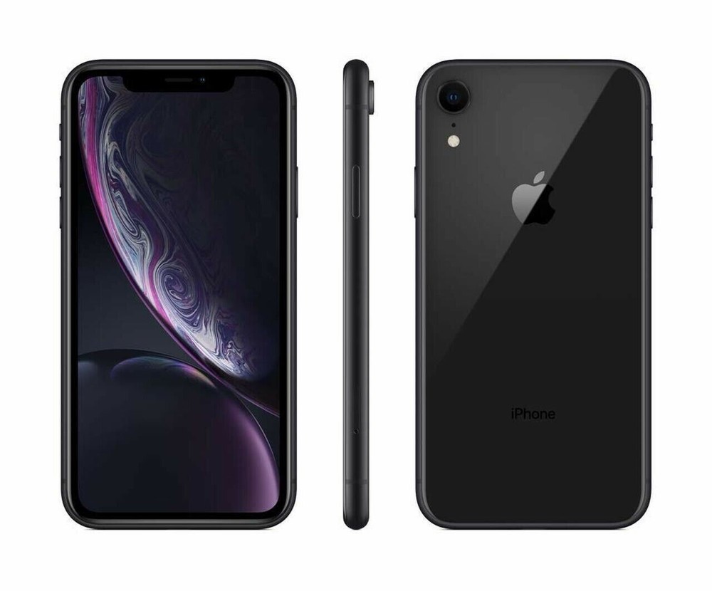 Lot of 2 Apple iPhone XR A1984 64GB Black 6.1″ Unlocked Clean IMEI: Fair