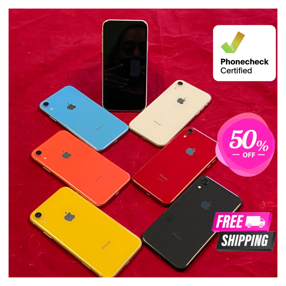Apple iPhone XR 64GB Mint Unlocked – Black, Red, Verizon, T-Mobile, AT&T