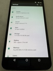 Motorola Nexus 6 32GB Gray – Android 7.0 – Factory Unlocked, Minor Wear – Tested