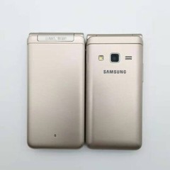Samsung Galaxy Folder G1600 Golden 2G RAM 16GB ROM 3.8″ Android Flip CellPhone