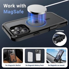 Magnetic for iPhone 16 Pro Max Case, Military Grade Drop Protection, Heavy Duty