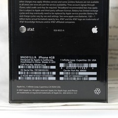 Apple iPhone 2G 4GB – w/ Headset & AT&T Retail Bag New Sealed in Box 2007