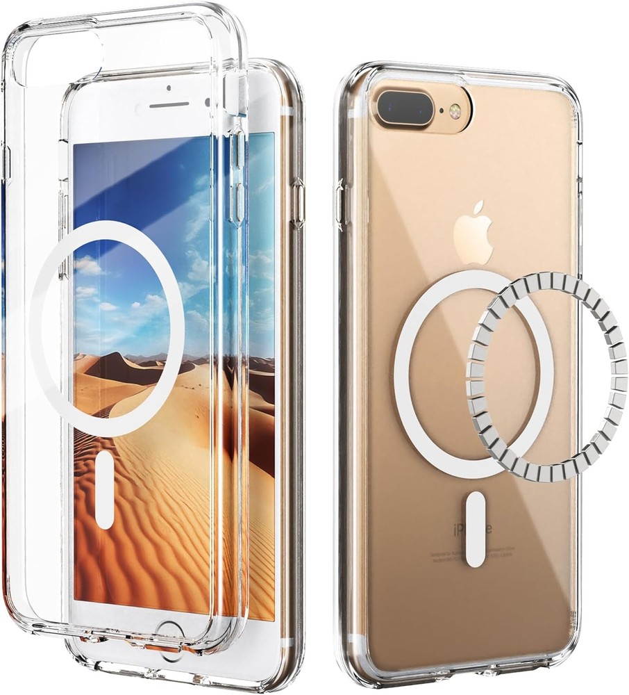 Magnetic for iPhone 8 Plus Case, for iPhone 7 Plus Case, Shockproof Slim Fit Cov