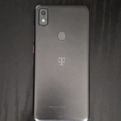 T-Mobile Revvl 4 Smartphone Black with Rear Fingerprint Sensor (Cracked Screen)