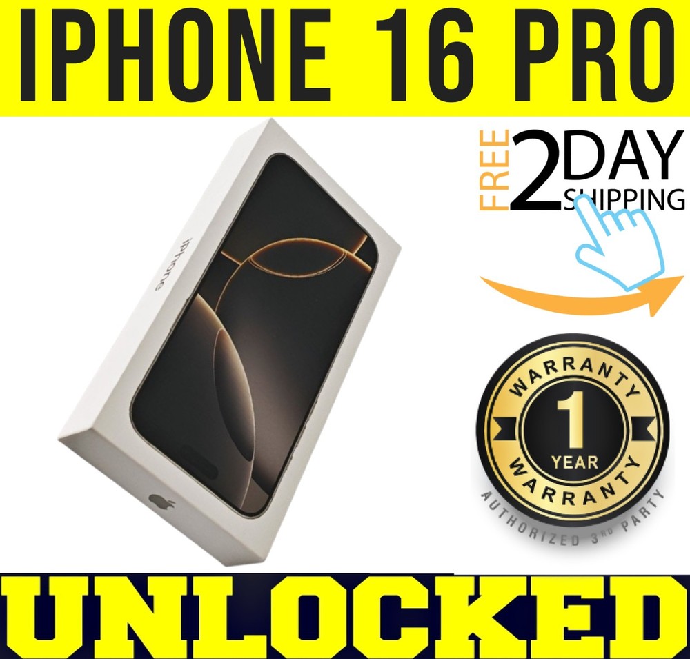 APPLE IPHONE 16 PRO 512GB NATURAL TITANIUM (UNLOCKED) ✅1 YEAR WARRANTY✅❖SEALED❖