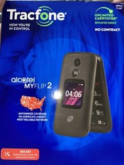 Tracfone Alcatel MyFlip 2, 4GB Black- Prepaid Phone Locked to Tracfone Wireless