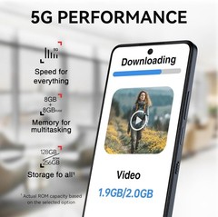 TCL 60 XE NXTPAPER 5G T705M Factory Unlocked 8GB RAM + 256GB White Open Box