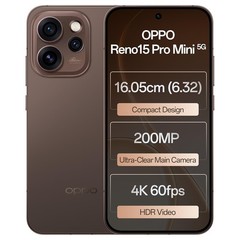 Oppo Reno15 Pro mini 5G Factory Unlocked Dual SIM 512GB Storage Global Version