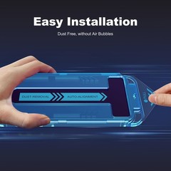 Gradient Tempered Glass Privacy Screen Protector for iPhone Air, Anti Blue Light