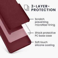 Google Pixel 10a Case – TPU Silicone Phone Cover with Soft Finish – Bordeaux Vio