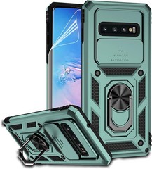 Samsung Galaxy S10 Plus Case + Screen Protector Heavy Duty 15ft Drop Tested