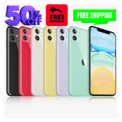 Apple iPhone 11 64GB/128GB Unlocked – Black, White, Green (Verizon/T-Mobile)