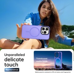Strong Magnetic Translucent Matte iPhone 13 Pro Case – Slim Fit Shockproof Cover